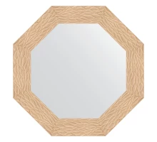 Зеркало настенное Octagon EVOFORM в багетной раме золотые дюны, 66,6х66,6 см, BY 3797