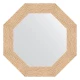 Зеркало настенное Octagon EVOFORM в багетной раме золотые дюны, 66,6х66,6 см, BY 3797