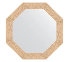 Зеркало настенное Octagon EVOFORM в багетной раме золотые дюны, 76,6х76,6 см, BY 3798