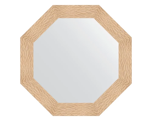 Зеркало настенное Octagon EVOFORM в багетной раме золотые дюны, 76,6х76,6 см, BY 3798