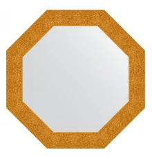Зеркало настенное Octagon EVOFORM в багетной раме чеканка золотая, 76,6х76,6 см, BY 3801