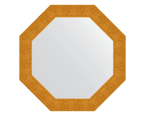 Зеркало настенное Octagon EVOFORM в багетной раме чеканка золотая, 76,6х76,6 см, BY 3801