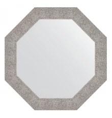 Зеркало настенное Octagon EVOFORM в багетной раме чеканка серебряная, 76,6х76,6 см, BY 3804