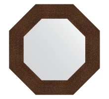 Зеркало настенное Octagon EVOFORM в багетной раме бронзовая лава, 56,6х56,6 см, BY 3805