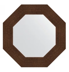 Зеркало настенное Octagon EVOFORM в багетной раме бронзовая лава, 56,6х56,6 см, BY 3805