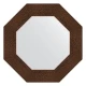 Зеркало настенное Octagon EVOFORM в багетной раме бронзовая лава, 56,6х56,6 см, BY 3805