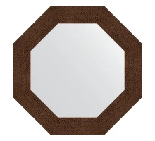 Зеркало настенное Octagon EVOFORM в багетной раме бронзовая лава, 66,6х66,6 см, BY 3806