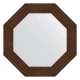 Зеркало настенное Octagon EVOFORM в багетной раме бронзовая лава, 66,6х66,6 см, BY 3806