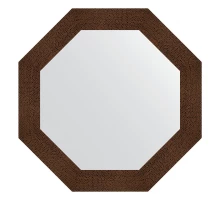 Зеркало настенное Octagon EVOFORM в багетной раме бронзовая лава, 76,6х76,6 см, BY 3807