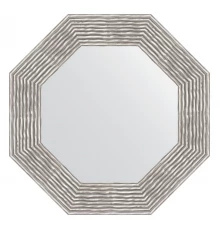 Зеркало настенное Octagon EVOFORM в багетной раме волна хром, 56,6х56,6 см, BY 3808