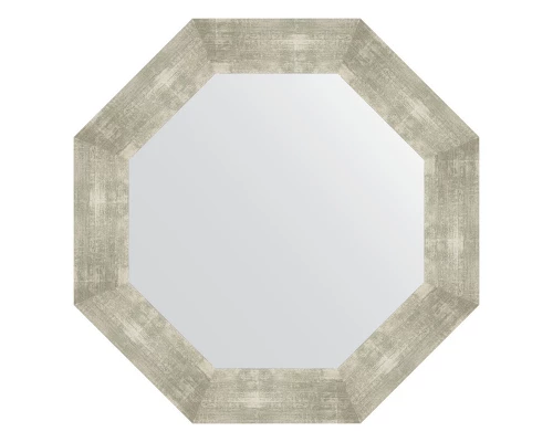 Зеркало настенное Octagon EVOFORM в багетной раме алюминий, 66,6х66,6 см, BY 3812