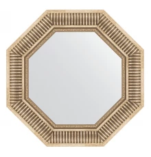 Зеркало настенное Octagon EVOFORM в багетной раме серебряный акведук, 57,8х57,8 см, BY 3814