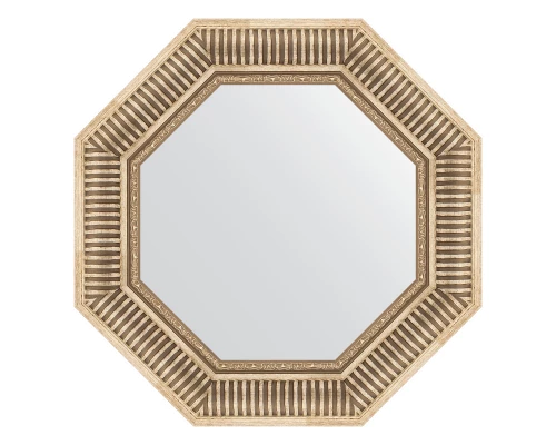 Зеркало настенное Octagon EVOFORM в багетной раме серебряный акведук, 57,8х57,8 см, BY 3814