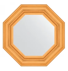 Зеркало настенное Octagon EVOFORM в багетной раме травленое золото, 59,2х59,2 см, BY 3817