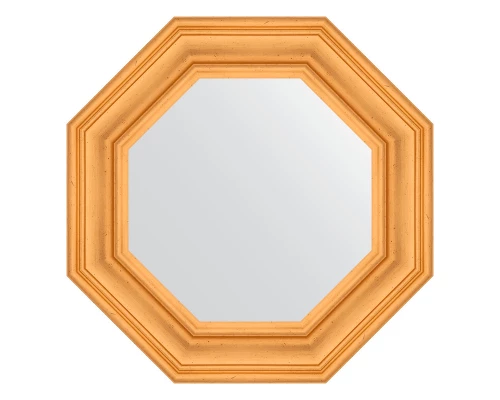 Зеркало настенное Octagon EVOFORM в багетной раме травленое золото, 59,2х59,2 см, BY 3817