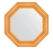 Зеркало настенное Octagon EVOFORM в багетной раме травленое золото, 69,2х69,2 см, BY 3818