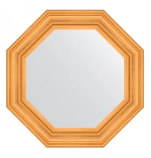 Зеркало настенное Octagon EVOFORM в багетной раме травленое золото, 69,2х69,2 см, BY 3818