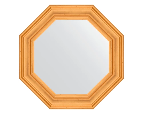 Зеркало настенное Octagon EVOFORM в багетной раме травленое золото, 69,2х69,2 см, BY 3818