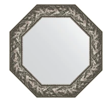 Зеркало настенное Octagon EVOFORM в багетной раме византия серебро, 68,8х68,8 см, BY 3833