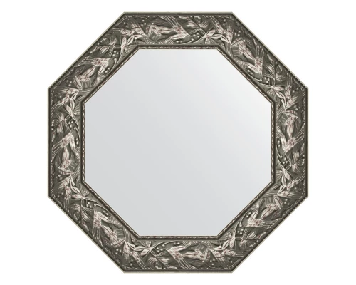 Зеркало настенное Octagon EVOFORM в багетной раме византия серебро, 68,8х68,8 см, BY 3833