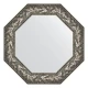 Зеркало настенное Octagon EVOFORM в багетной раме византия серебро, 68,8х68,8 см, BY 3833