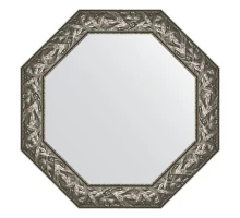 Зеркало настенное Octagon EVOFORM в багетной раме византия серебро, 78,8х78,8 см, BY 3834