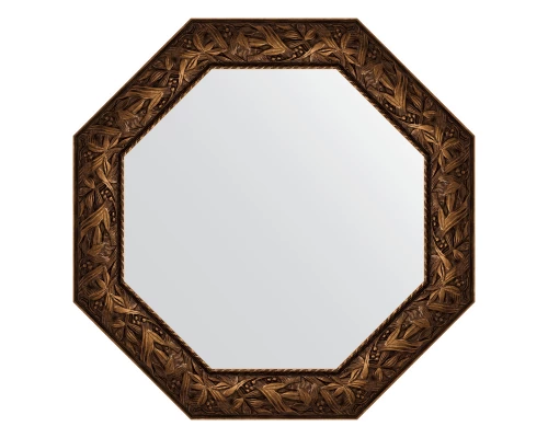 Зеркало настенное Octagon EVOFORM в багетной раме византия бронза, 78,8х78,8 см, BY 3837