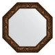 Зеркало настенное Octagon EVOFORM в багетной раме византия бронза, 78,8х78,8 см, BY 3837