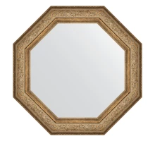 Зеркало настенное Octagon EVOFORM в багетной раме виньетка античная бронза, 80,6х80,6 см, BY 3852