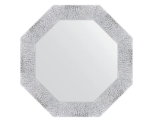 Зеркало настенное Octagon EVOFORM в багетной раме чеканка белая, 53х53 см, BY 3868