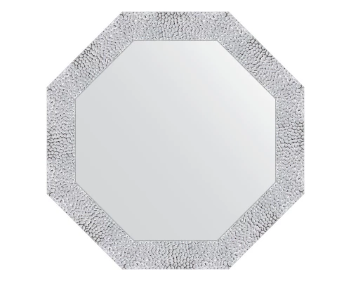 Зеркало настенное Octagon EVOFORM в багетной раме чеканка белая, 63х63 см, BY 3869