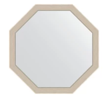 Зеркало настенное Octagon EVOFORM в багетной раме травленое серебро, 69х69 см, BY 3873