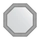 Зеркало настенное Octagon EVOFORM в багетной раме серебряная кольчуга, 77х77 см, BY 3879