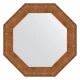Зеркало настенное Octagon EVOFORM в багетной раме медная кольчуга, 67х67 см, BY 3881