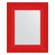 Зеркало настенное EVOFORM в багетной раме красная волна, 47х57 см, BY 3900