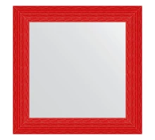 Зеркало настенное EVOFORM в багетной раме красная волна, 70х70 см, BY 3904
