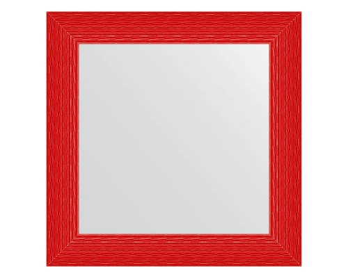 Зеркало настенное EVOFORM в багетной раме красная волна, 70х70 см, BY 3904