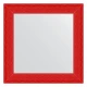 Зеркало настенное EVOFORM в багетной раме красная волна, 70х70 см, BY 3904