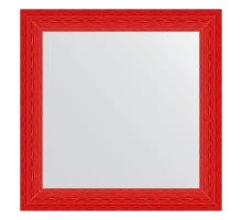 Зеркало настенное EVOFORM в багетной раме красная волна, 80х80 см, BY 3907
