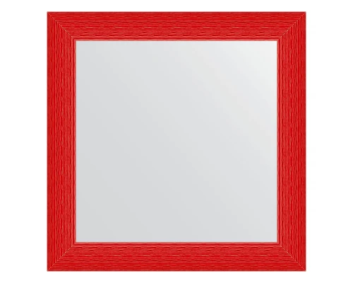 Зеркало настенное EVOFORM в багетной раме красная волна, 80х80 см, BY 3907