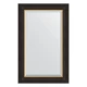 Зеркало настенное с фацетом EVOFORM в багетной раме чёрное дерево с золотом, 54х84 см, BY 3924