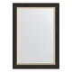 Зеркало настенное с фацетом EVOFORM в багетной раме чёрное дерево с золотом, 74х104 см, BY 3926