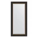 Зеркало настенное с фацетом EVOFORM в багетной раме чёрное дерево с золотом, 54х114 см, BY 3927