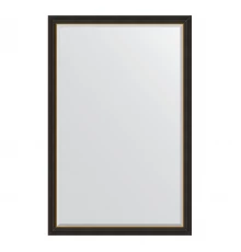 Зеркало настенное с фацетом EVOFORM в багетной раме чёрное дерево с золотом, 114х174 см, BY 3932