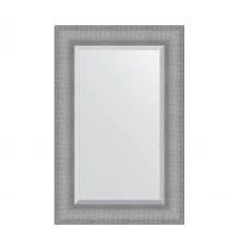 Зеркало настенное с фацетом EVOFORM в багетной раме серебряная кольчуга, 57х87 см, BY 3935