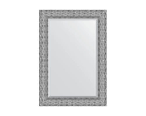 Зеркало настенное с фацетом EVOFORM в багетной раме серебряная кольчуга, 67х97 см, BY 3936