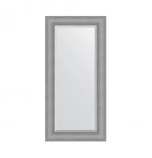 Зеркало настенное с фацетом EVOFORM в багетной раме серебряная кольчуга, 57х117 см, BY 3938