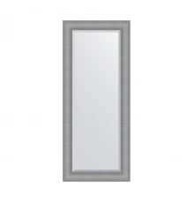 Зеркало настенное с фацетом EVOFORM в багетной раме серебряная кольчуга, 62х147 см, BY 3940