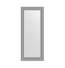 Зеркало настенное с фацетом EVOFORM в багетной раме серебряная кольчуга, 67х157 см, BY 3941