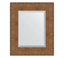 Зеркало настенное с фацетом EVOFORM в багетной раме медная кольчуга, 47х57 см, BY 3944